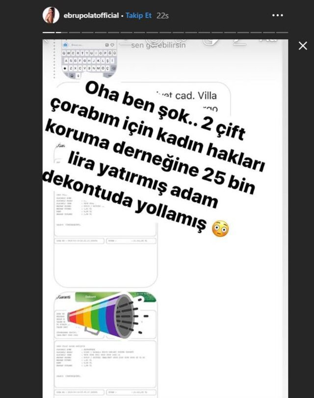 Ebru Polat'ın çorabını 25 bin TL'lik bağış karşılığında aldı - Resim: 1