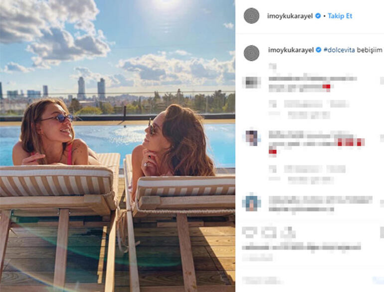 Öykü Karayel ve Ege Kökenli'nin havuz keyfi - Resim: 1