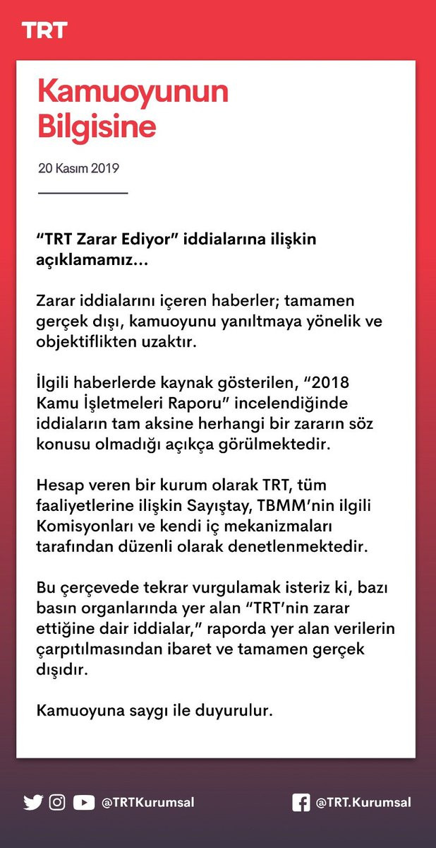 TRT zarar ediyor iddiasına kurumdan flaş açıklama: Tamamen çarpıtma - Resim: 1
