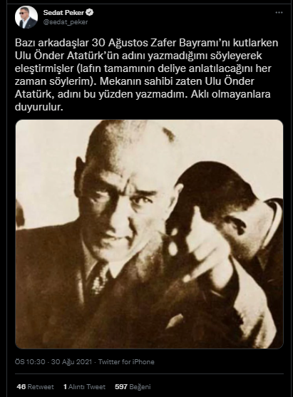 Sedat Peker'den Eleştirilere Yanıt: Mekanın Sahibi Zaten... - Resim: 1