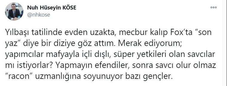 Hakimden Son Yaz Dizisinin Savcısına Flaş Tepki - Resim: 1