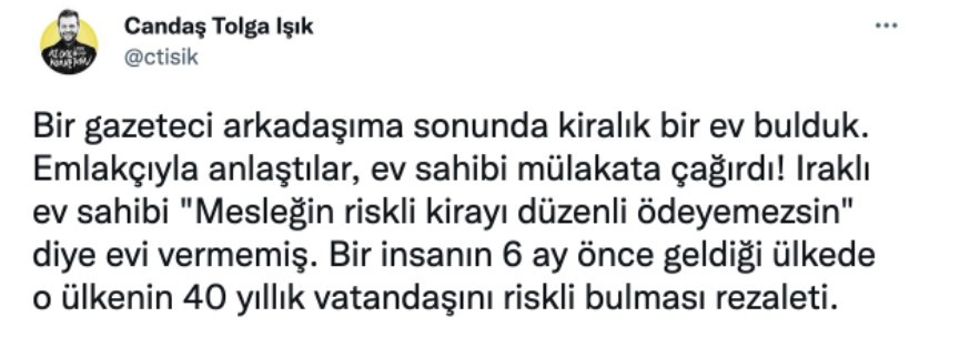 Iraklı Ev Sahibi Riskli Meslek Dedi Gazeteciye Ev Vermedi! - Resim: 1