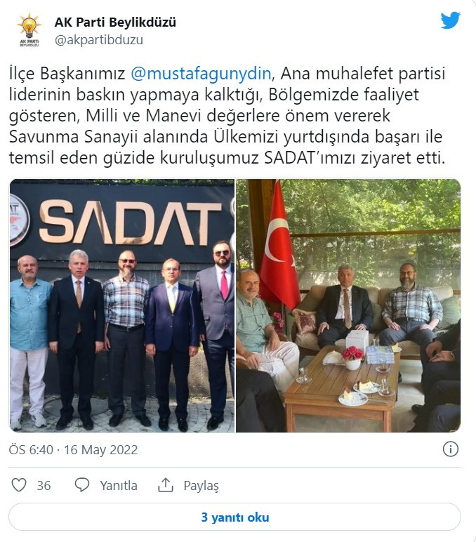 Kılıçdaroğlu'nun Ardından AKP'den SADAT Ziyareti! - Resim: 1