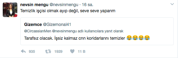 Nevşin Mengü'den yeni paylaşım: Temizlik işçisi olmak... - Resim: 1