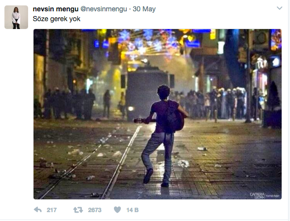 Nevşin Mengü'den Gezi paylaşımı - Resim: 1