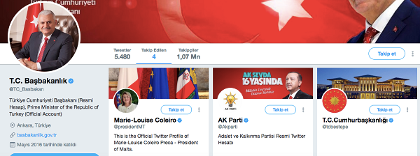 Başbakanlıktan Malta Cumhurbaşkanı Coleiro'nun Twitter'da takibi hakkında açıklama - Resim: 1
