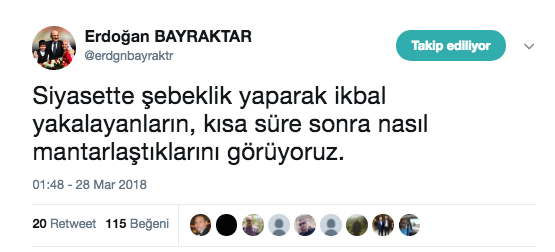 Erdoğan Bayraktar'dan ağır gönderme: Şebeklik yaparak - Resim: 1