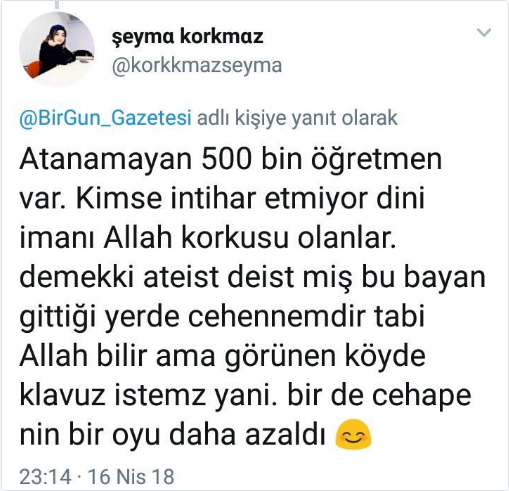 İntihar eden öğretmen adayının ölümüyle ilgili skandal paylaşım - Resim: 1