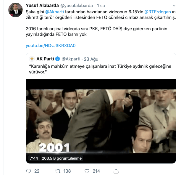 AKP, Erdoğan'ın FETÖ sözünü böyle sansürlemiş - Resim: 1