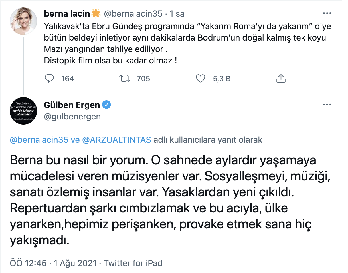 Berna Laçin ile Gülben Ergen Arasında Ebru Gündeş Polemiği! - Resim: 1