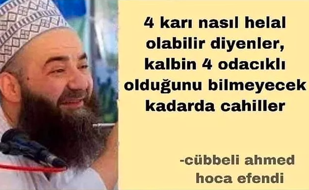 Cübbeli Ahmet'in Eşinden 4 Kadın Helal Olabilir Paylaşımına Sert Tepki - Resim: 1