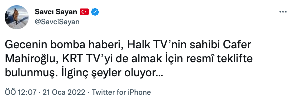 Savcı Sayan'ın İddiası: Halk TV'nin Patronu KRT'ye Gözünü Dikti - Resim: 1