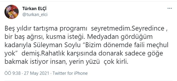 Soylu'nun Faili Meçhul Yok Sözlerine Tahir Elçi'nin Eşinden Tepki - Resim: 1