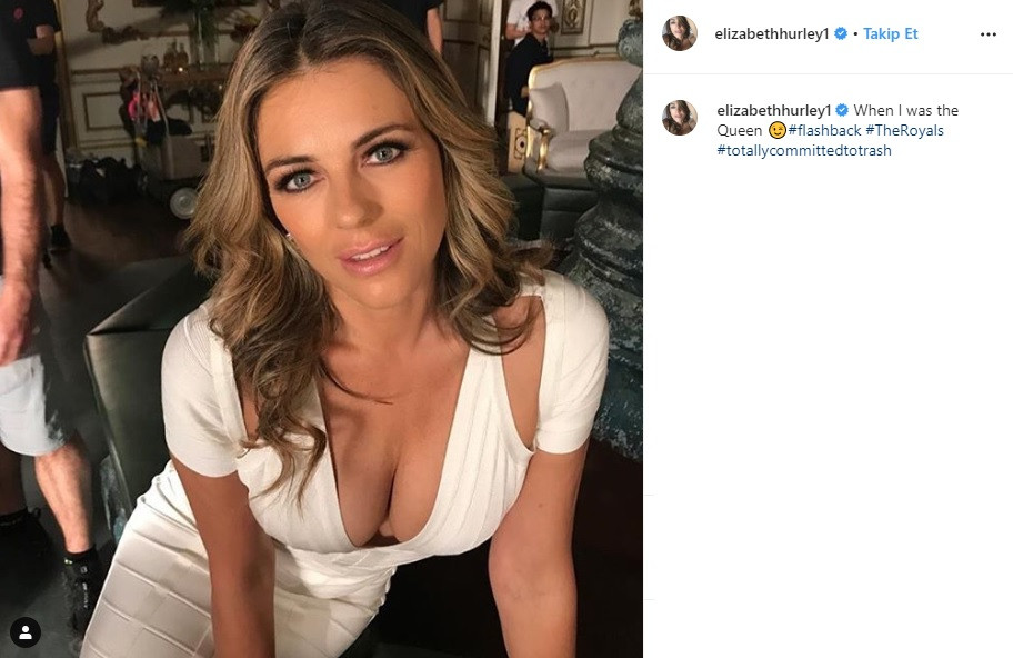 Elizabeth Hurley’den Kraliçe pozu - Resim: 1