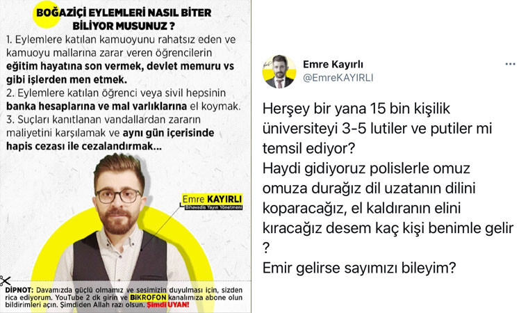 Provokatörden Boğaziçi Öğrencilerine Saldırı Planı: Emir Gelirse.. - Resim: 1