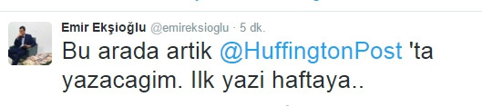 Emir Ekşioğlu Huffington Post'taki yazılarına başlıyor - Resim: 3