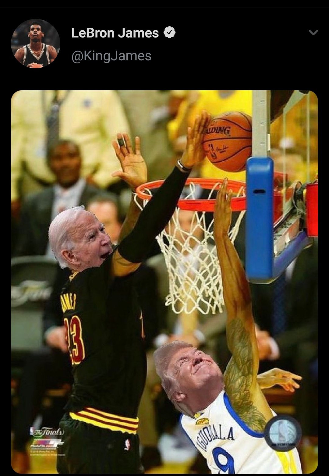 Lebron James’ten olay paylaşım: Biden'dan Trump'a sert blok! - Resim: 1