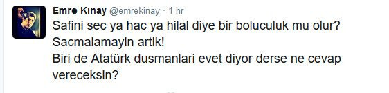 Emre Kınay o slogana ateş püskürdü - Resim: 1