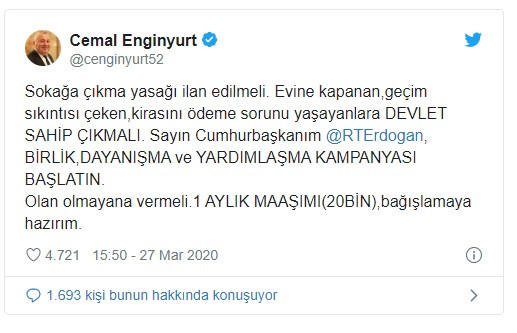 MHP'li Cemal Enginyurt acilen sokağa çıkma yasağı istedi - Resim: 1