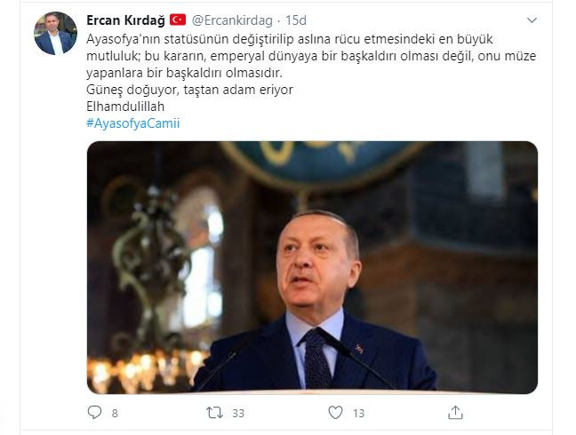 AKP’li isimden Atatürk ile ilgili skandal paylaşım: Taştan adam eriyor! - Resim: 1