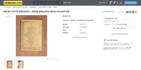 Erdoğan çiftinin nikah davetiyesi internetten satışa çıkarıldı - Resim: 2