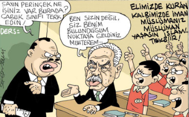 Evrensel, Perinçek ve Erdoğan'ı böyle çizdi - Resim: 1