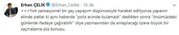 Erhan Çelik'ten polisin evine gelmesine sert tepki - Resim: 3