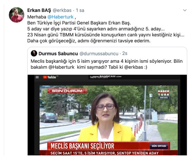 Erkan Baş'tan Habertürk TV’ye sert tepki! - Resim: 1