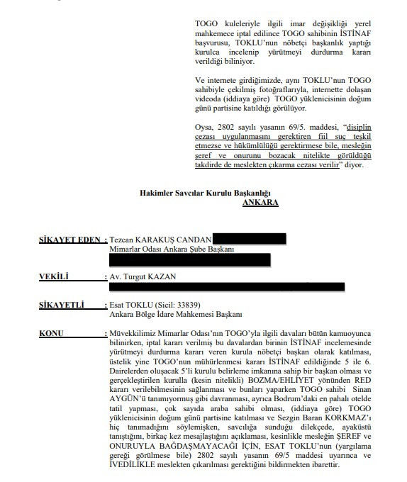 Esat Toklu'nun Meslekten İhracı İçin HSK'ye Başvuru Yapıldı - Resim: 1