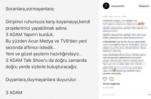 Acun Ilıcalı değil 3 Adam ayrılmak istemiş - Resim: 1