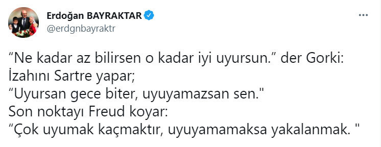 Eski Bakanın Paylaşımı Tartışma Yarattı: Erdoğan'ı mı Hedef Aldı? - Resim: 1