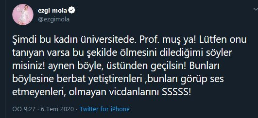 Ezgi Mola: Onun da bu şekilde ölmesini diliyorum - Resim: 1