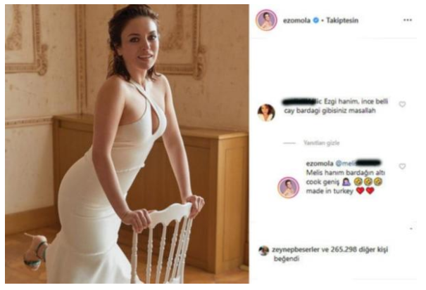 Ezgi Mola'dan takipçisine güldüren yanıt! - Resim: 1