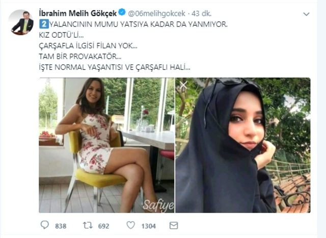 Melih Gökçek, Safiye İnci diye yanlış kadını hedef gösterdi - Resim: 1