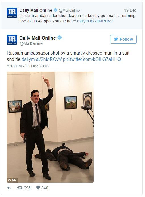 Daily Mail Rus elçiyi öldüren Mert Altıntaş'ın kıyafetini övdü! - Resim: 1