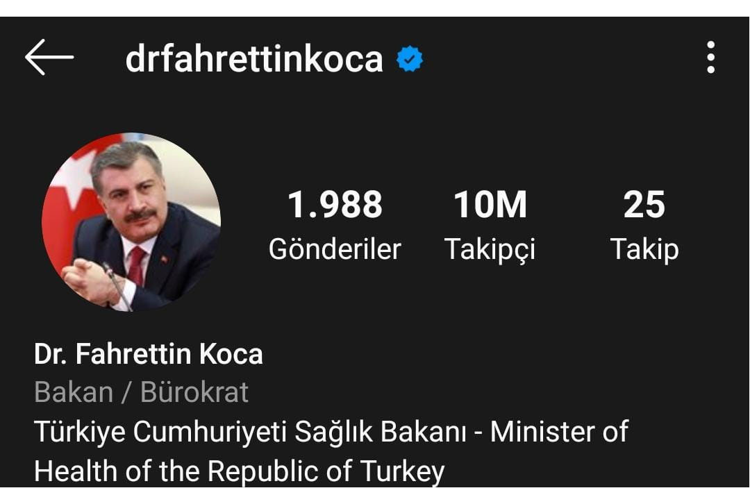 Fahrettin Koca Instagram'da Erdoğan'a fark attı - Resim: 1