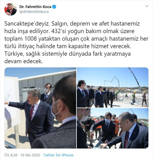 Sağlık Bakanı Koca şaşırttı: Ne maske taktı, ne sosyal mesafeye uydu - Resim: 1