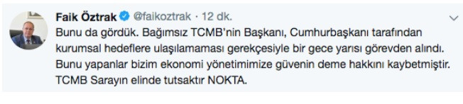 Çetinkaya'nın görevden alınmasına CHP'den ilk tepki - Resim: 1