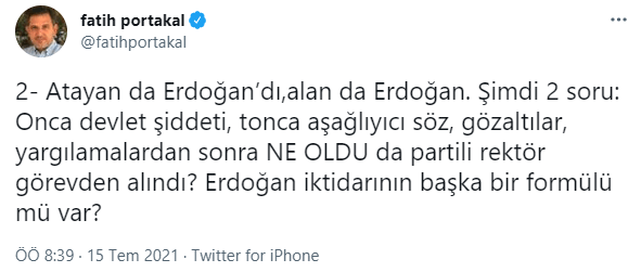 Fatih Portakal'dan Melih Bulu Yorumu: Erdoğan Geri Vites mi Yaptı? - Resim: 1