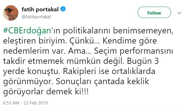 Fatih Portakal: Erdoğan'ın seçim performansını takdir ediyorum, rakipleri niye ortada yok? - Resim: 1