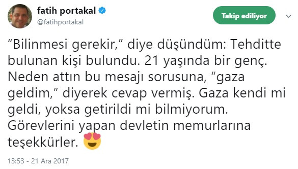 Son dakika: Fatih Portakal'ı ölümle tehdit eden kişi kim çıktı? - Resim: 2