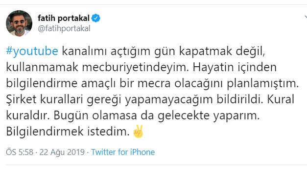 Fatih Portakal Youtube kanalını açtı ama kullanmayacak - Resim: 2