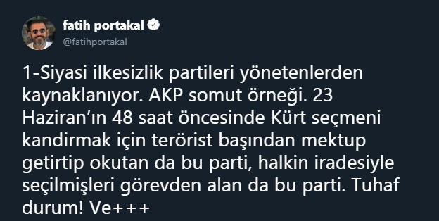 HDP’li üç belediyeye kayyum atanmasına Fatih Portakal’dan sert tepki - Resim: 1