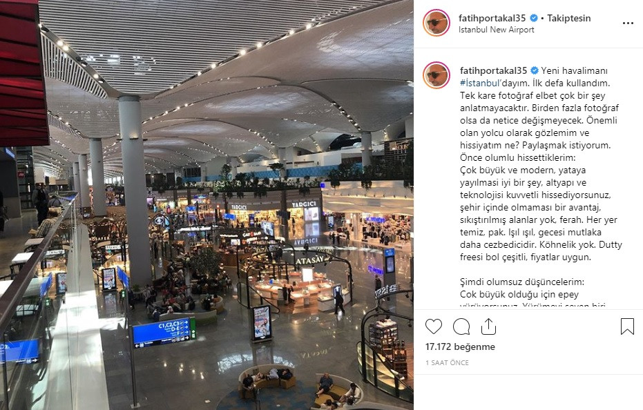 Fatih Portakal’dan İstanbul Havalimanı eleştirisi: Yolcu için pratik değil - Resim: 1