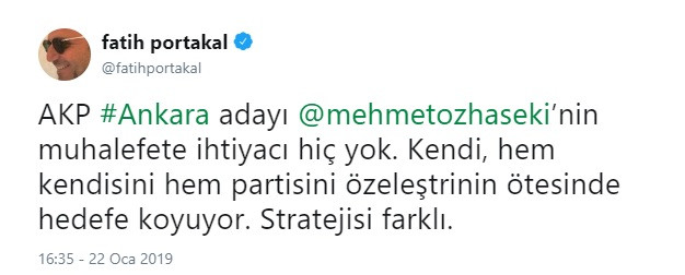 Fatih Portakal'dan Mehmet Özhaseki yorumu: Muhalefete ihtiyacı yok - Resim: 2