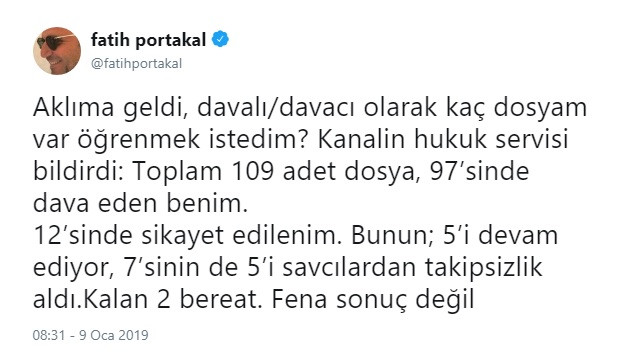 Fatih Portakal’dan hakkındaki davalarla ilgili çarpıcı açıklama - Resim: 1