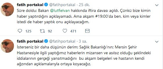 Fatih Portakal'dan Lütfi Elvan'a: Süre doldu, hakkında iftira davası açıldı - Resim: 2