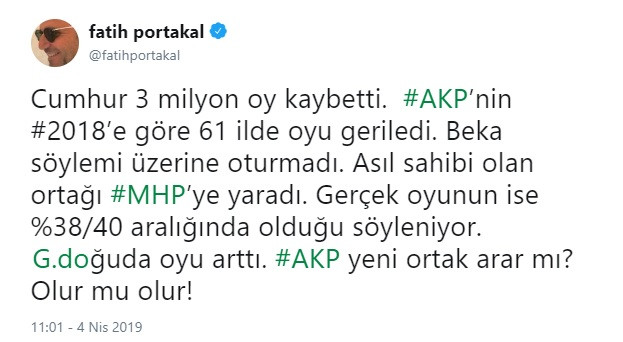 Fatih Portakal: AKP yeni ortak arar mı? Olur mu olur! - Resim: 1