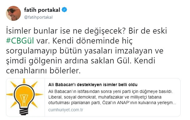 Fatih Portakal: Ali Babacan ve Gül neyi değiştirecek? - Resim: 2