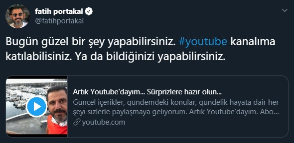 Fatih Portakal Youtube kanalını açtı ama kullanmayacak - Resim: 1